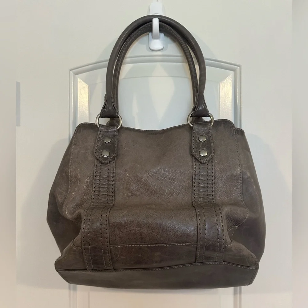 Frye Melissa Tote Bag - Grey / Silver - Picture 2 of 4